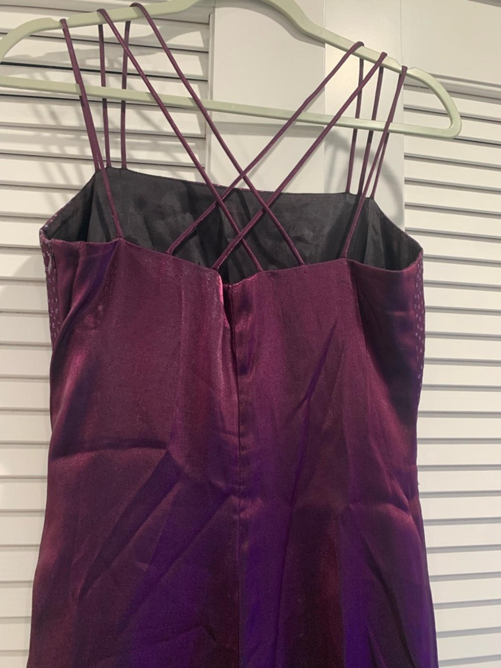 Y2K Fairy whimsical goth romantic maxi strappy organza dress size 9/10 prom - Picture 6 of 8